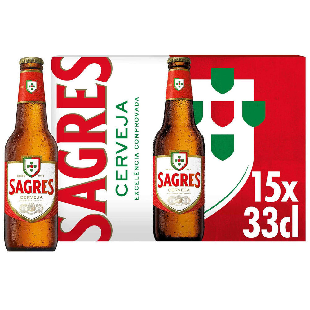 Cerveja Sagres Média 15*33CL