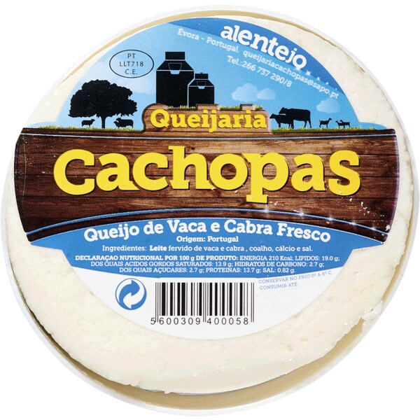 Queijo Vaca e Cabra Cachopas 2unidades