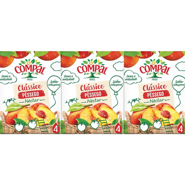 Compal Pêssego (3*200ML)