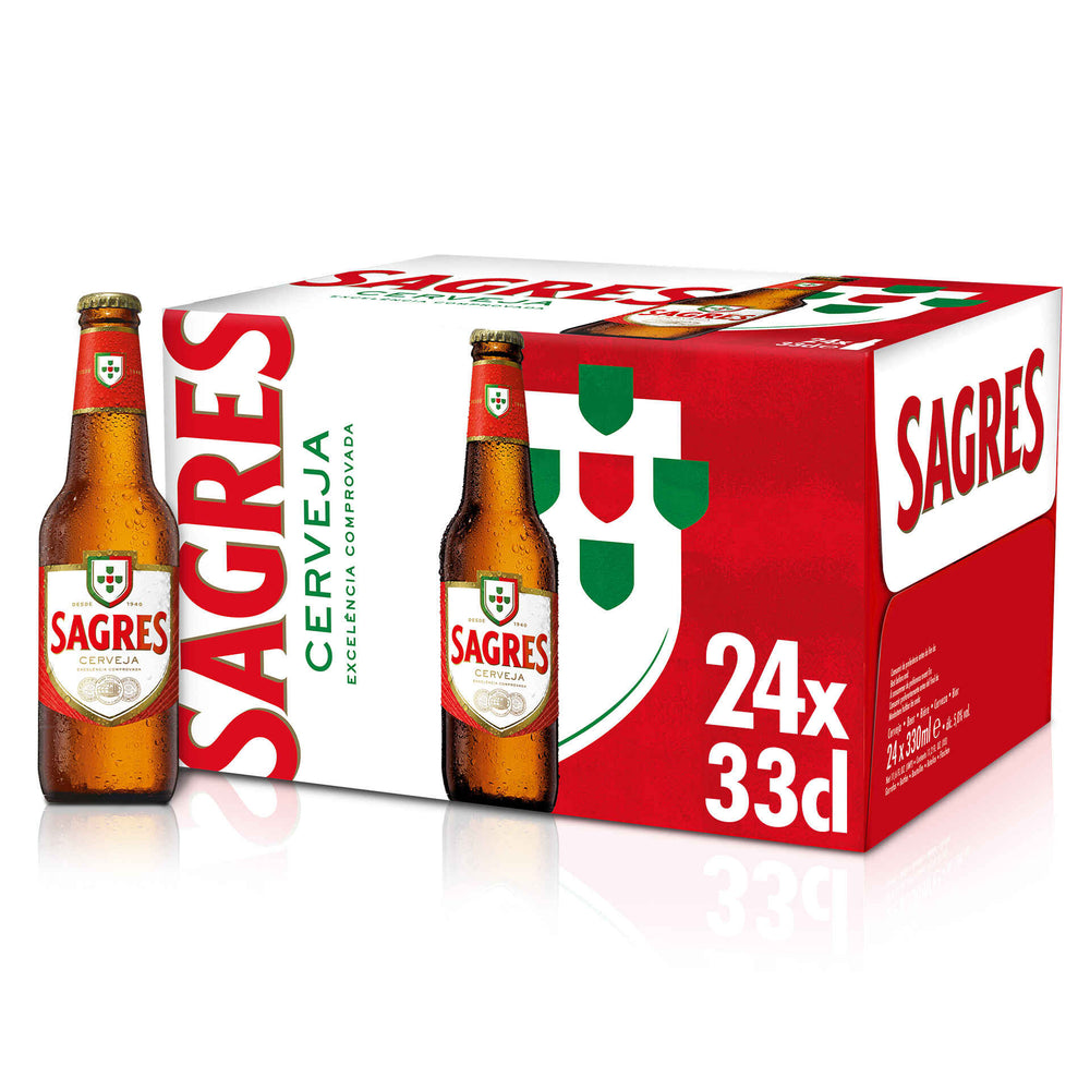 Cerveja Sagres Média 24*33 CL