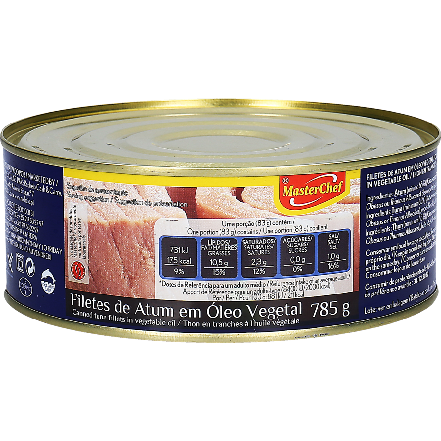 Filetes de Atum em Óleo (785GR)