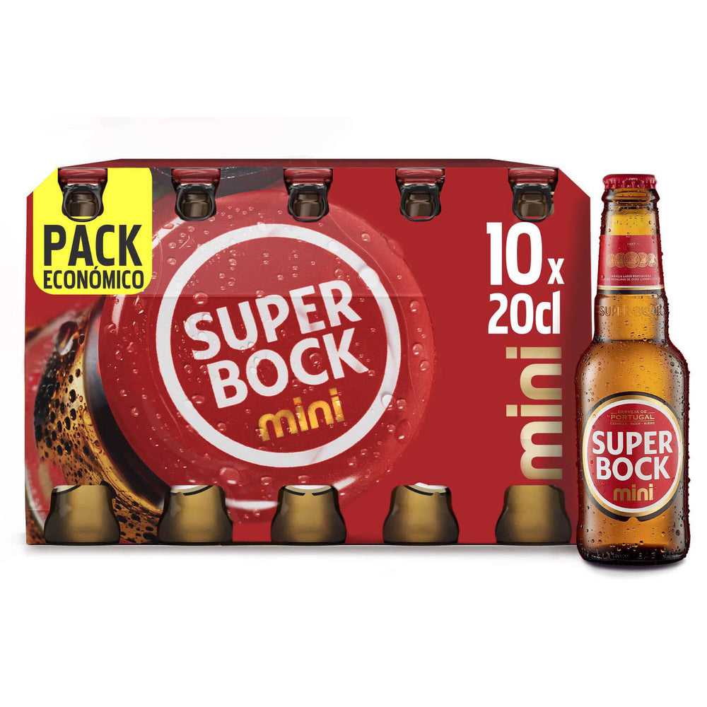 Cerveja Super Bock Mini (10*20CL)