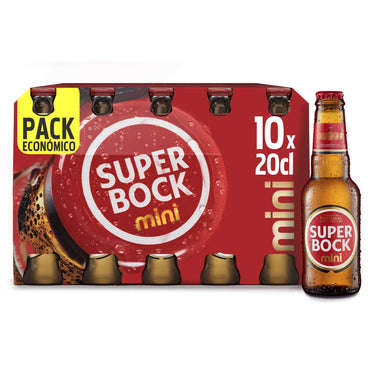 Cerveja Super Bock Mini (10*20CL)