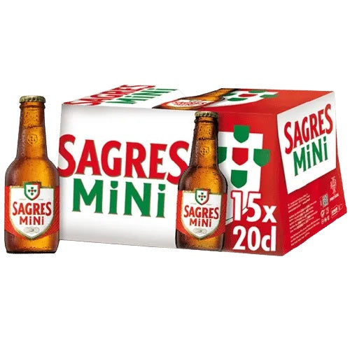 Cerveja Sagres Mini Pack Económico 15*20