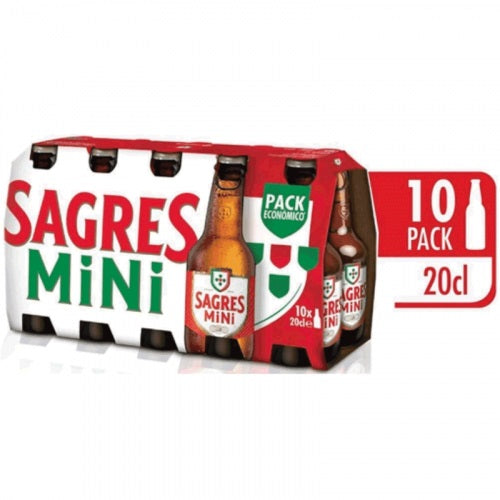 Cerveja Sagres Mini 10*20 CL