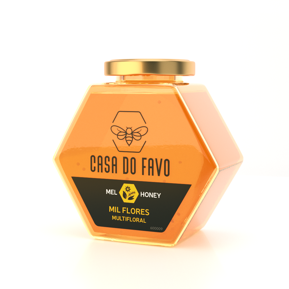 Casa do Favo Multifloral Honey (Hexagonal Shape)