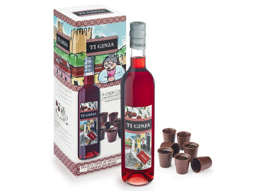 Ginja de Óbidos com copos de chocolate Ti Ginja