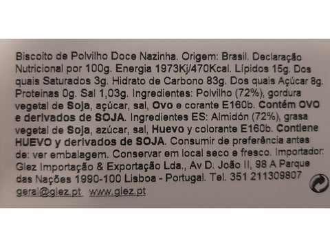 Biscuits Nazinha à la farine de manioc sucrée