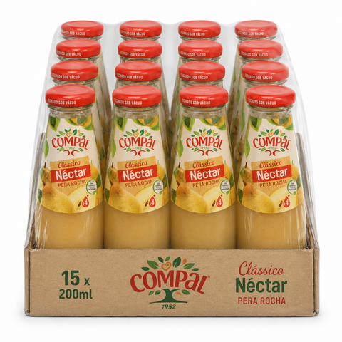 Compal Pêra Rocha Garrafas Pack 15*20CL