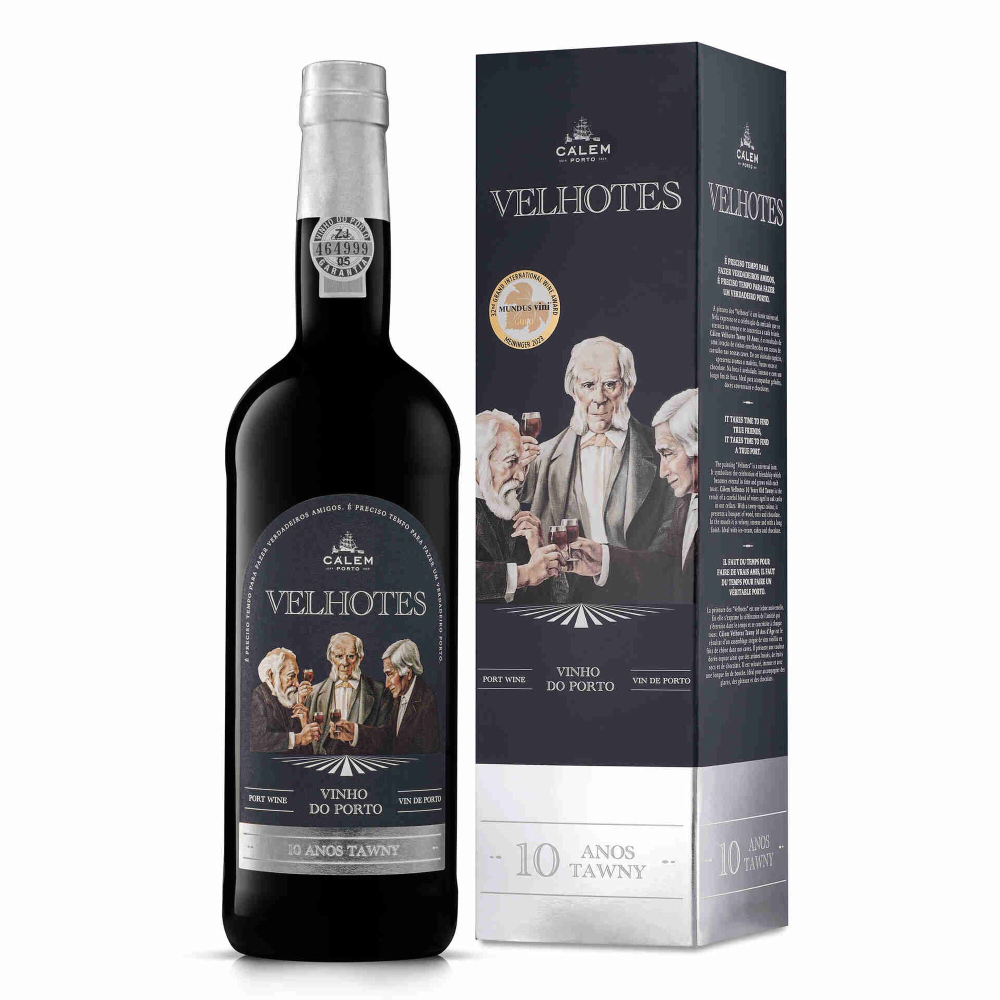 Calem Velhotes 10 Year Old Port Wine with Box