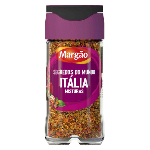Tempero Itália Margão Segredos do Mundo em frasco.