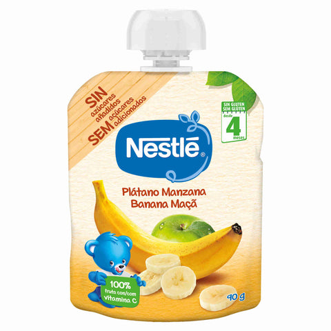 Sachet de fruits Nestlé banane et pomme