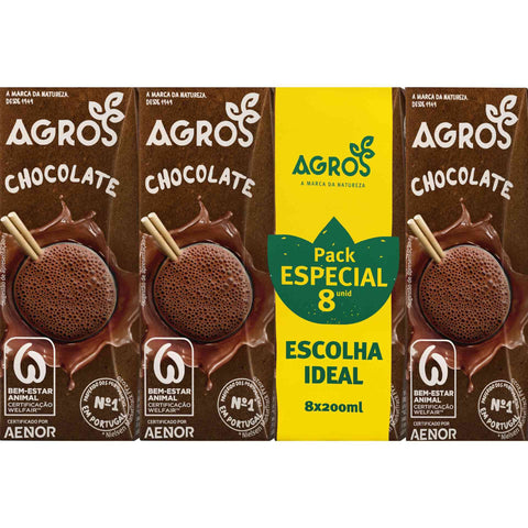 Agros Chocolate Milk 4*200ML