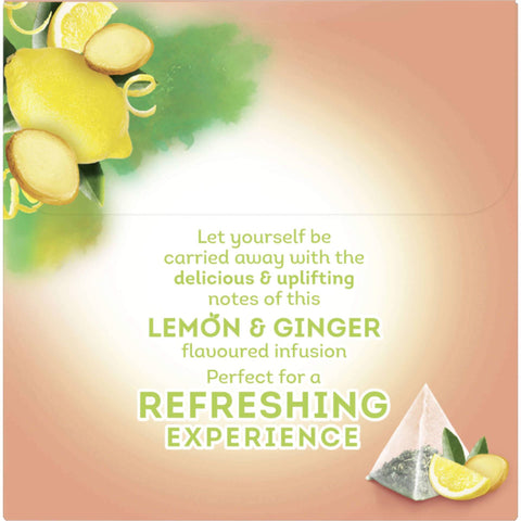 Sachets de thé pyramidaux au citron et au gingembre