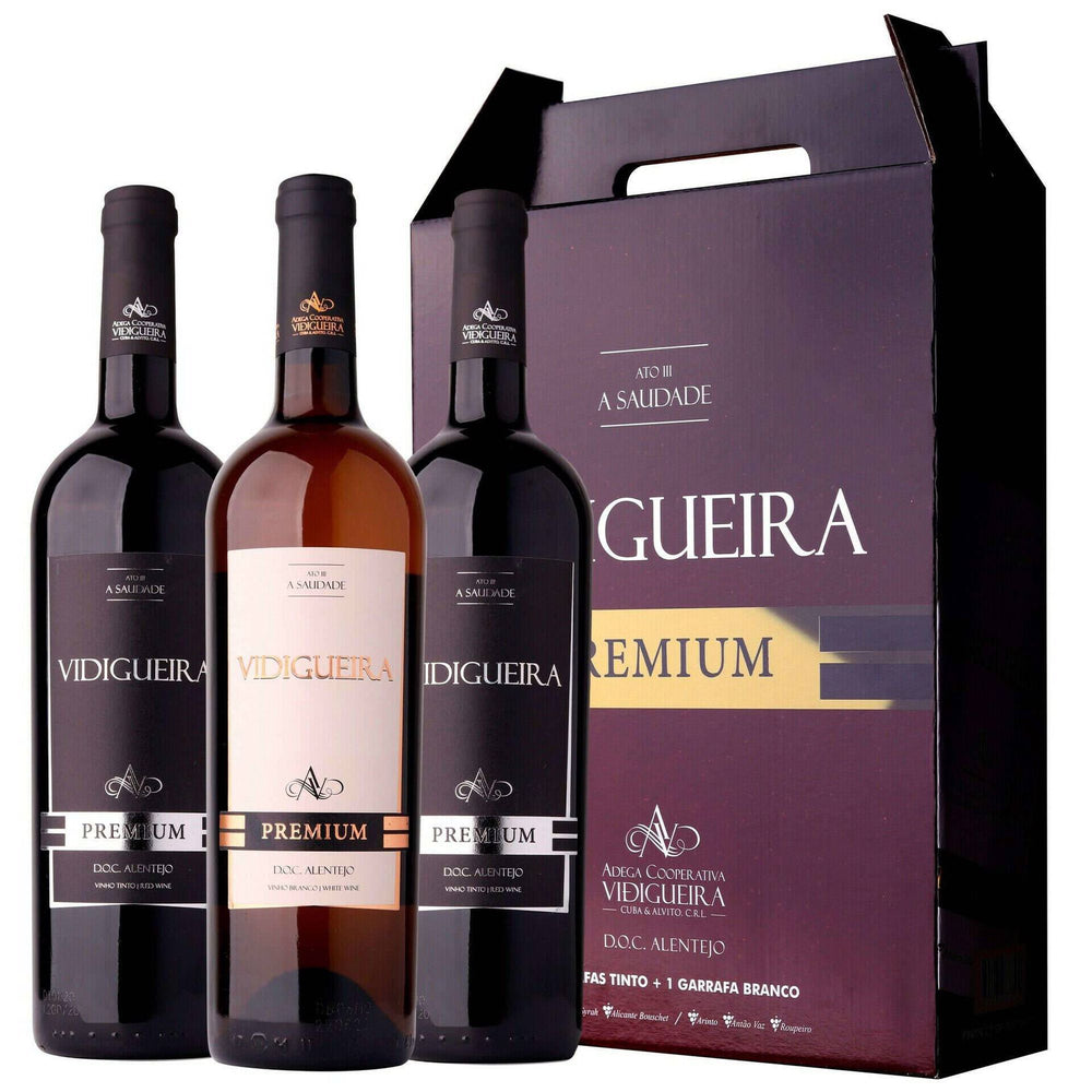 Conjunto Vinho Branco e Tinto Vidigueira Premium