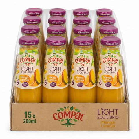 Compal Manga Laranja Garrafas Pack 15*20CL