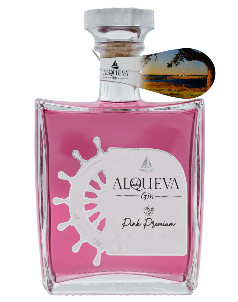 Gin Português Alqueva Premium Pink oferta Caixa e Copo