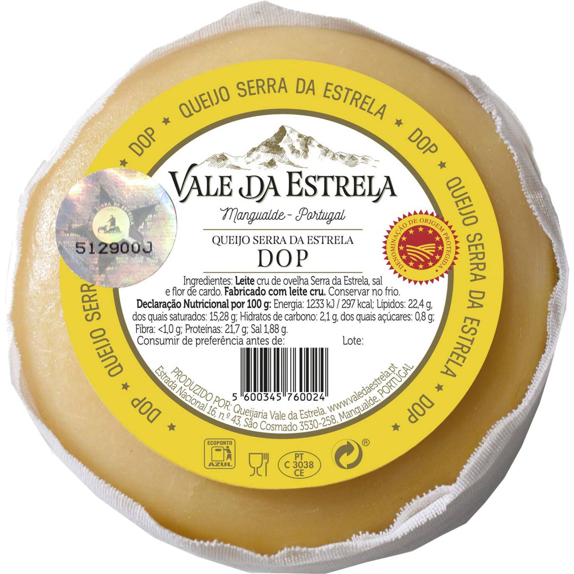 Queijo Ovelha Vale da Estrela - Queijo Serra da Estrela DOP
