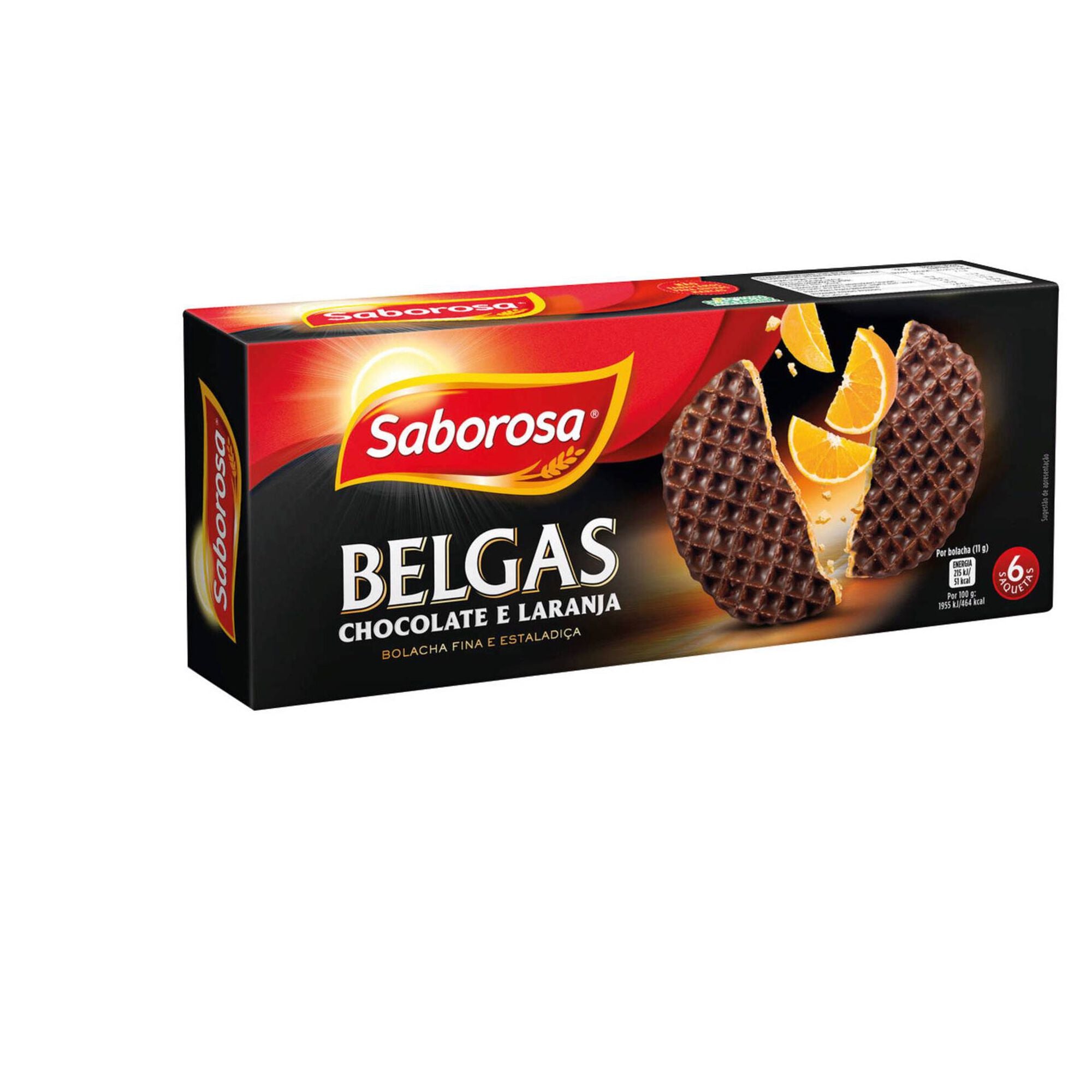 Bolachas Belgas Chocolate e Laranja