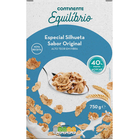 Cereais Especial Silhueta Sabor Original Continente Equilíbrio 750 g.