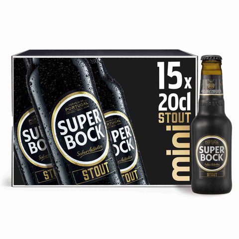 Cerveja Super Bock Mini Preta (15*20CL)