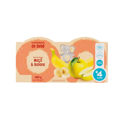 Purée de fruits : pomme et banane