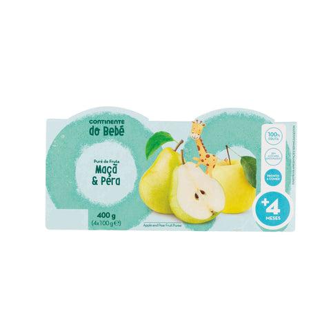 Purée de fruits pommes et poires