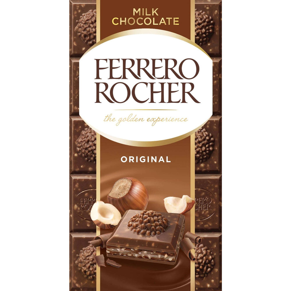 Tablete de Chocolate e Avelã Ferrero