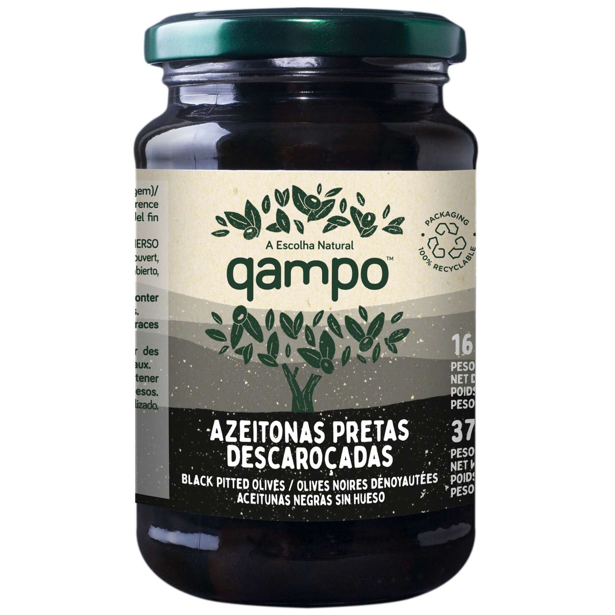 Azeitona Preta Descaroçada Qampo