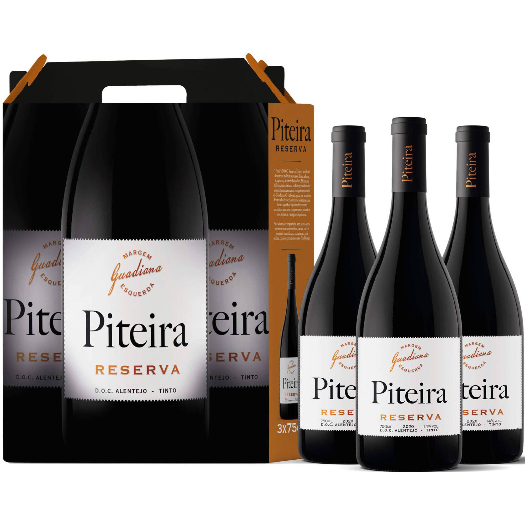 Conjunto Vinho Tinto Piteira Reserva DOC