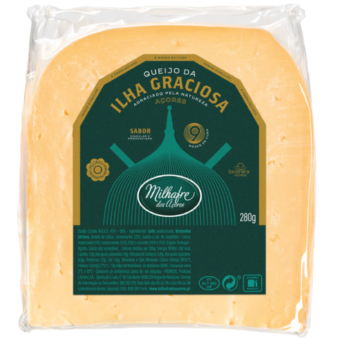 Fromage au lait de vache de l'île Graciosa, affiné 9 mois, Milhafre