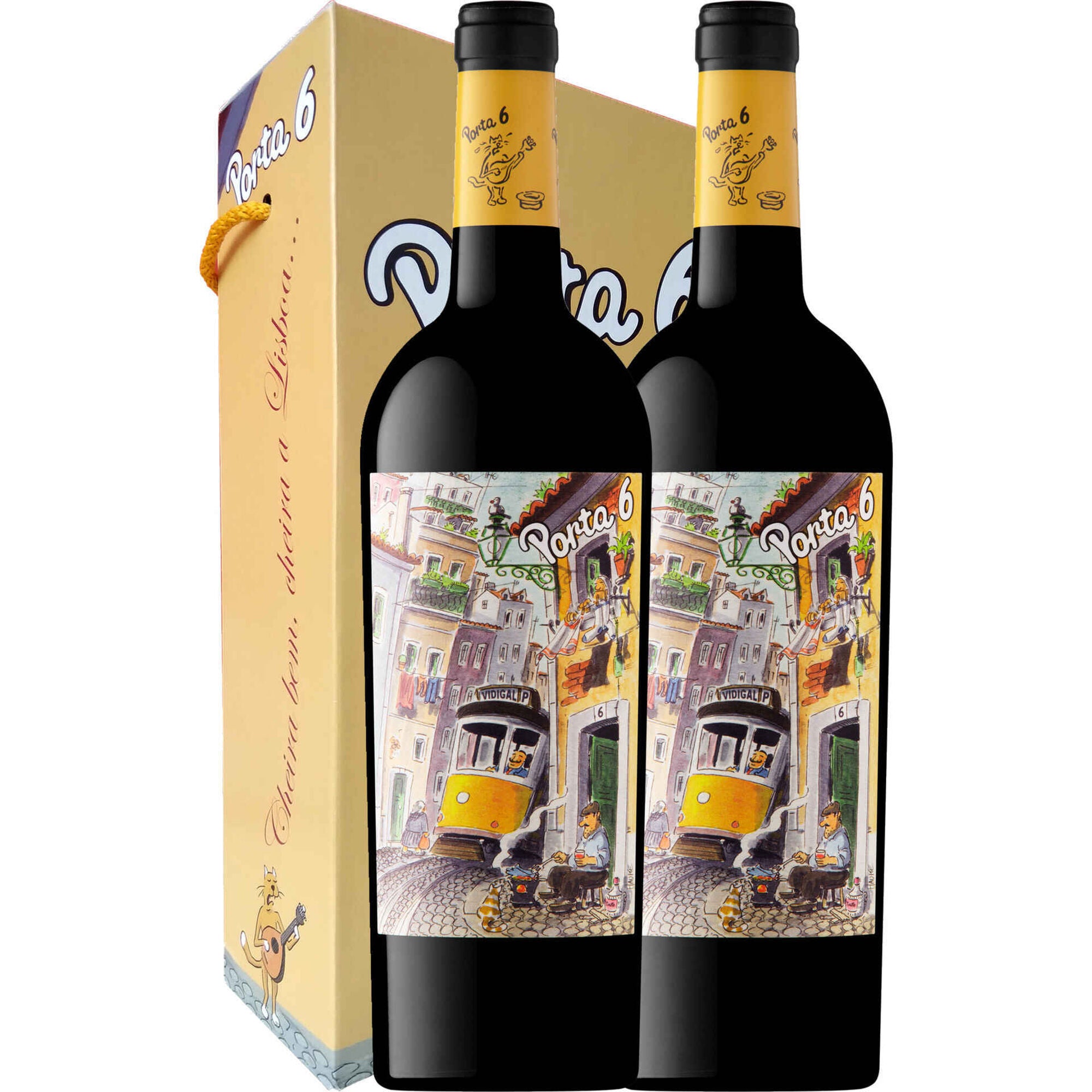 Conjunto Vinho Tinto Porta 6