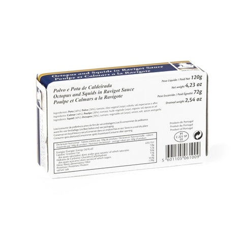 Poulpe et calmar en ragoût, à la Vasco de Gama