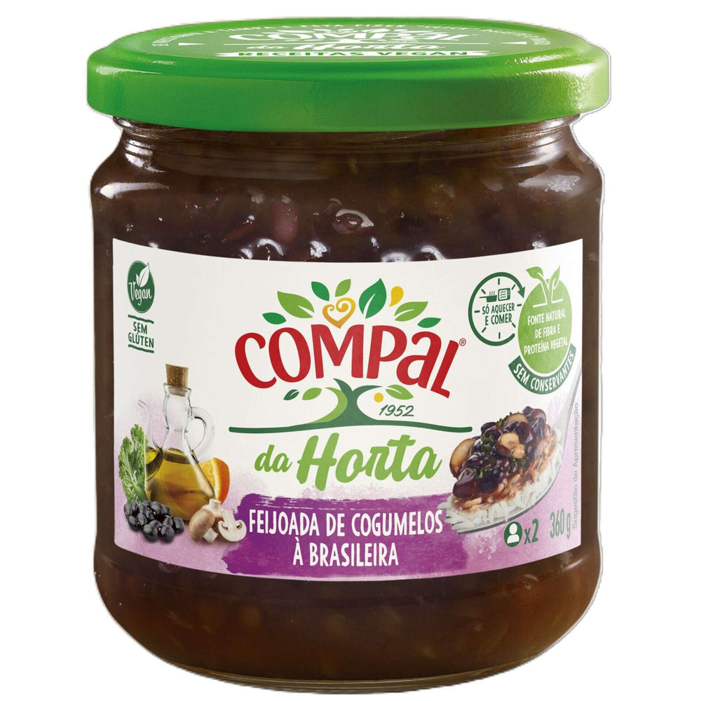 Feijoada de Cogumelos à Brasileira Compal da Horta