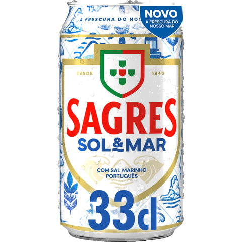 Cerveja em Lata com Álcool Sol & Mar Sagres - Edição Limitada