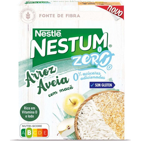 Nestum Zero Arroz e Aveia com Maçã Sem Glúten Nestlé.