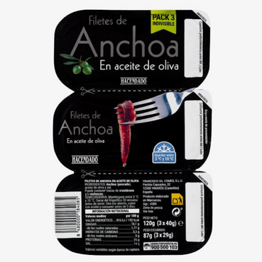 Filetes de Anchova / Filetes de anchoa en Aceite