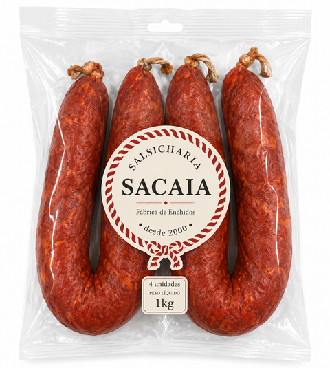Chouriço de Carne Porco Branco Sacaios