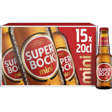 Cerveja Super Bock Mini 15*20cl