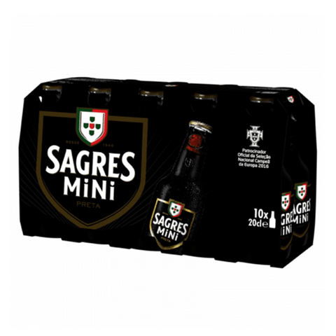 Bière brune Super Bock Mini (10 x 20 cl)