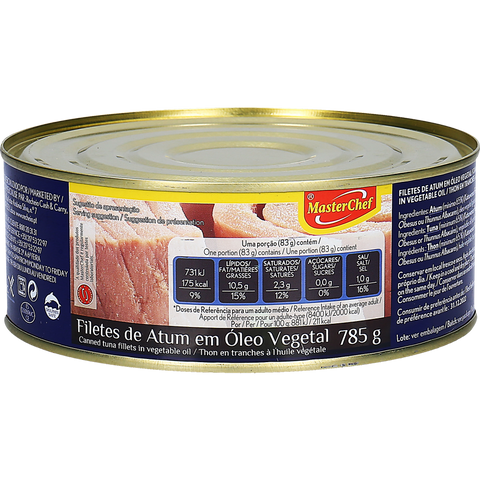 Filets de thon à l'huile (785 g)
