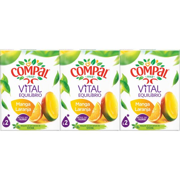 Compal light mango orange (3*200ml)