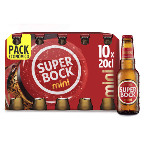 Mini bière Super Bock (10 x 20 cl)