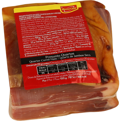 Quartiers de jambon désossés