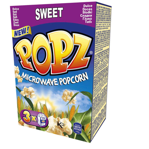 Popcorn sucré pour micro-ondes Popz (3 x 90 g)