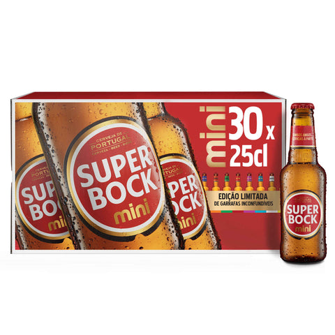 Mini bière Super Bock (30 x 25 cl)