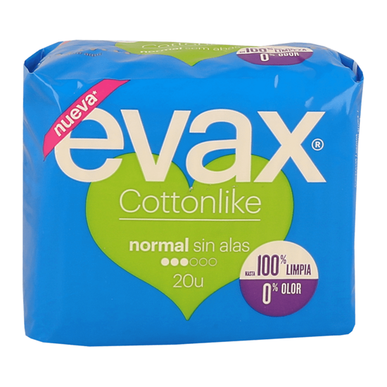 Pensos Higiénicos Cotton Super com Abas - emb. 48 un - Evax