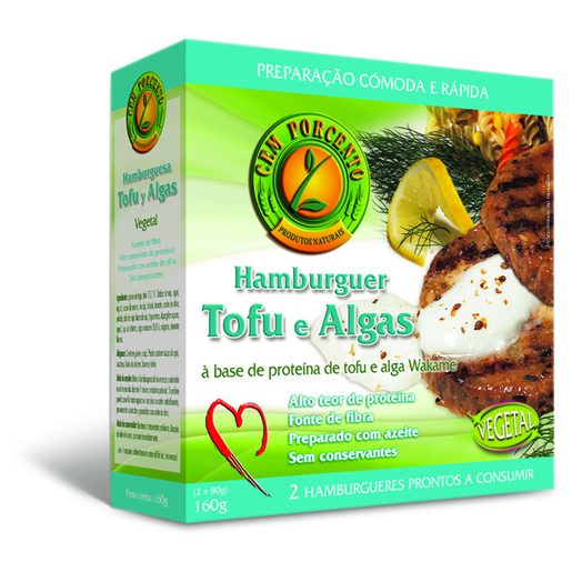 Hambuerger de Tofu com Algas