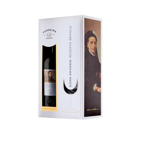 Vin de Porto Blanc Dona Antónia Reserva (avec verre)