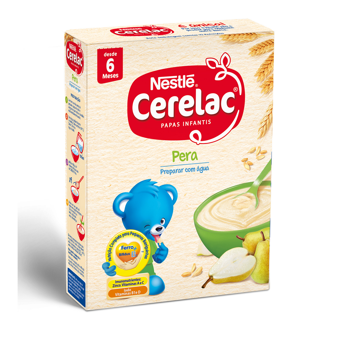 Farinha Cerelac Láctea Cereais Integrais Aveia E Centeio 240g